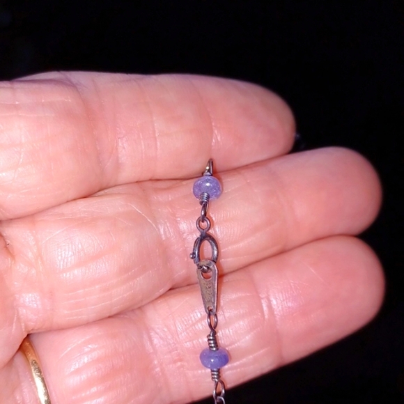 Purple Amethyst Healing Artesian Woman's Pendant 20 Inches - Picture 6 of 7